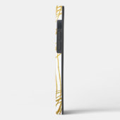 Elegant Gold White en Black Text Case-Mate iPhone Case (Achterkant / Links)