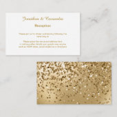 ELEGANT GOLD WHITE GOLD GLITTER ENCLOS INFORMATIEKAARTJE (Voorkant / Achterkant)