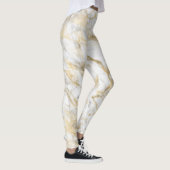Elegant Gold White Grey Marmer Leggings (Rechts)