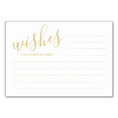 Elegant Gold & White Huwelijksadvies & Wensen Kaar Kaart (Voorkant)