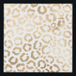 Elegant Gold White Leopard Cheetah Animal Print<br><div class="desc">Deze elegante en chic animal print is perfect voor de stijlvolle en trendy fashionista. Het is voorzien van een handgetekend faux bedrukt gouden folie cheetah leopard patroon boven op een eenvoudige witte achtergrond. Welke kan worden veranderd door op de pas opties aan te klikken. Het is een luxueus en stijlvol...</div>