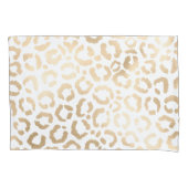 Elegant Gold White Leopard Cheetah Animal Print Kussensloop (Voorkant)