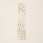 Elegant Gold White Leopard Cheetah Animal Print Sjaal<br><div class="desc">Deze elegante en chic animal print is perfect voor de stijlvolle en trendy fashionista. Het is voorzien van een handgetekend faux bedrukt gouden folie cheetah leopard patroon boven op een eenvoudige witte achtergrond. Welke kan worden veranderd door op de pas opties aan te klikken. Het is een luxueus en stijlvol...</div>