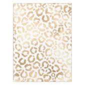 Elegant Gold White Leopard Cheetah Animal Print Tafelkleed (Voorkant)