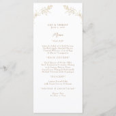 Elegant Gold & White Long Menu (Voorkant)