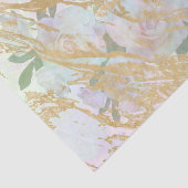 Elegant Gold White Rose - Ontkoppeling van zijde Tissuepapier (Detail)