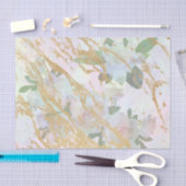 Elegant Gold White Rose - Ontkoppeling van zijde Tissuepapier (Craft)