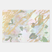 Elegant Gold White Rose - Ontworpen zijde Inpakpapier Vel (Voorkant 2)