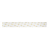 Elegant Gold White Snowflake Original Satin Ribbon Satijnen Lint (Voorkant)