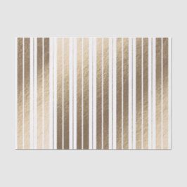 Elegant Gold White Striped Tissuepapier