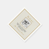 Elegant Gold Wij Doo Dog Pet Kinder Bruiloft Servet (Hoek)