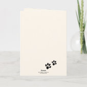 Elegant Gold Wings Cat Sympathcard Kaart (Achterkant)