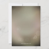 Elegant Gold Winter Rehearsal Dinner nodig Kaart (Achterkant)