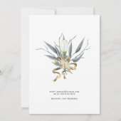 Elegant Gold, witte Tulpen, Vrijgezellenfeest Kaart (Achterkant)