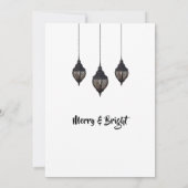 Elegant Gold Wreater Corporate Kerstparty IV Kaart (Achterkant)