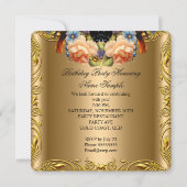 Elegant Gold Yellow Bird Black 70th Birthday Kaart (Achterkant)