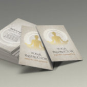Elegant Gold Yoga Meditation Instructor ZEN Symboo Visitekaartje