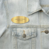 Elegant Gold ziet er eenvoudig uit, moderne Sjablo Naamplaatje (In situ)