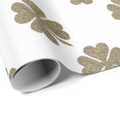 Elegant Gold ziet er uit naar vier bladluiken Cadeaupapier (Rol Hoek)