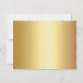 Elegant Gold, zonnebloemen, repetitief diner Kaart (Achterkant)