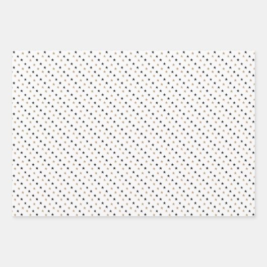 Elegant Gold, zwart en wit, modern kerstfeest Inpakpapier Vel (Voorkant 3)