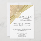 Elegant Golden 50ste Jubileum Kaart (Voorkant)