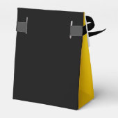 Elegant Golden 50th Wedding Jubileum Bedankdoosjes (Achterkant)