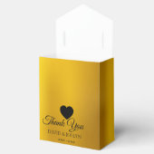 Elegant Golden 50th Wedding Jubileum Bedankdoosjes (Geopend)