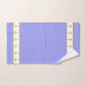 Elegant, Golden Anchors on White & Light Blue Bad Handdoek (Handdoek)