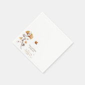 Elegant Golden Autumn Leaf Wedding Servet (Hoek)