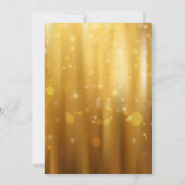 Elegant Golden BBQ Birthday Party Invite Kaart (Achterkant)