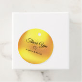 Elegant Golden Bedankt voor je huwelijk Bedankjes Labels (In situ)
