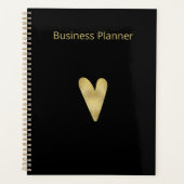 Elegant Golden black business Planner (Voorkant)