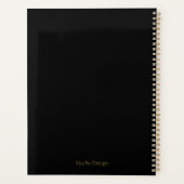 Elegant Golden black business Planner (Achterkant)