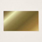 Elegant Golden Brown Flowers Visitekaartje (Achterkant)