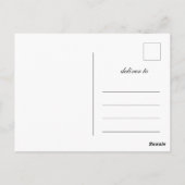 Elegant Golden Calligraphy Wedding Save the Date Briefkaart (Achterkant)