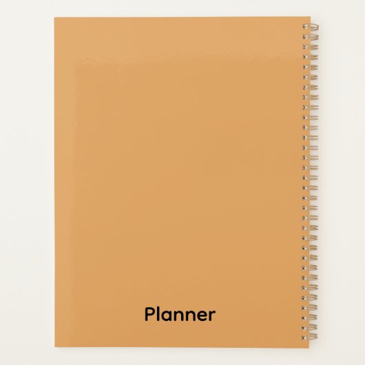 Elegant Golden Christmas Bell Planner (Achterkant)