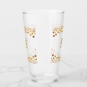 Elegant Golden Confetti Glas (Links)