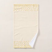 Elegant Golden Confetti op Light Sand Beige Bad Handdoek (Handdoek)