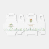 Elegant Golden Cross en Greenery, Religieuze Event Bedankdoosjes (Uitgevouwen)