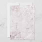 Elegant Golden Decorations en Glitter Kerstmis Kaart (Achterkant)