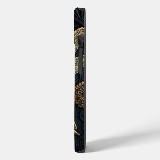 Elegant Golden Dragonfly in Bronze Filigree Case-Mate iPhone Case (Achterkant / Links)