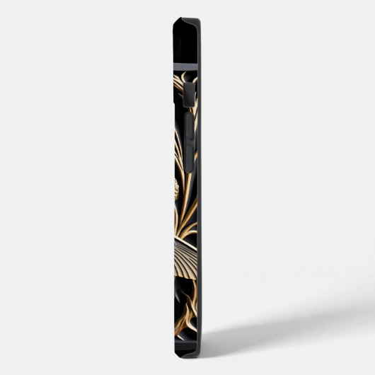 Elegant Golden Dragonfly in Bronze Filigree Case-Mate iPhone Case (Achterkant / Links)