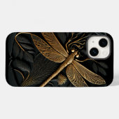 Elegant Golden Dragonfly in Bronze Filigree Case-Mate iPhone Case (Achterkant (horizontaal))