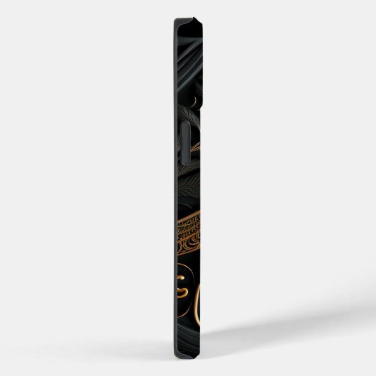 Elegant Golden Dragonfly in Bronze Filigree Case-Mate iPhone Case (Achterkant / Rechts)