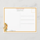 Elegant  Golden Easter Daffodils Briefkaart (Achterkant)