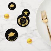 Elegant Golden en Black Afstuderen Confetti (Groep)