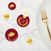 Elegant Golden en Bourgogne Afstuderen Confetti (Groep)