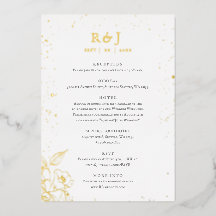 Elegant Golden Floral Wedding Enclosure