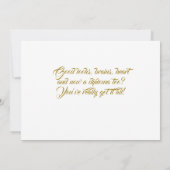 Elegant Golden Gefeliciteerd Afstuderen Afstuderen Kaart (Achterkant)